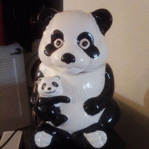Panda cookie jar